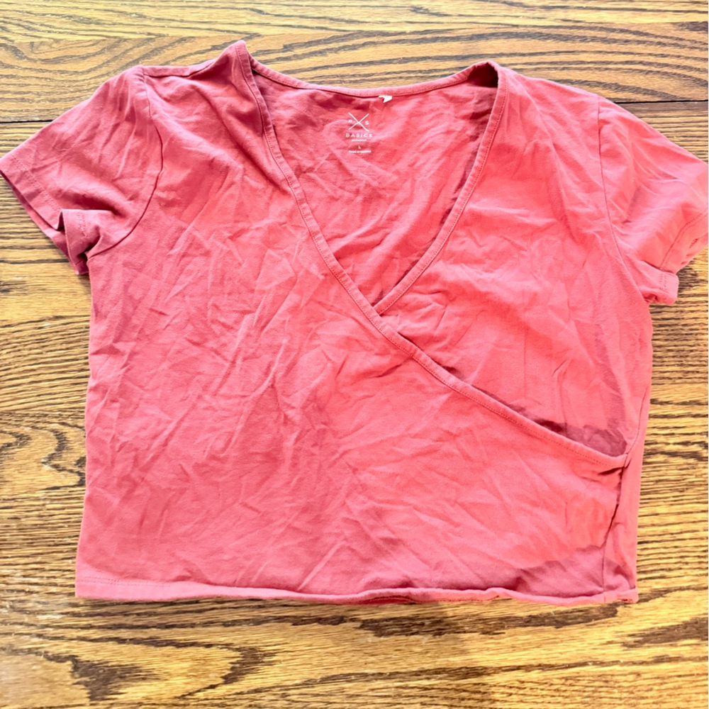 Pacsun Wrap Crop Tee